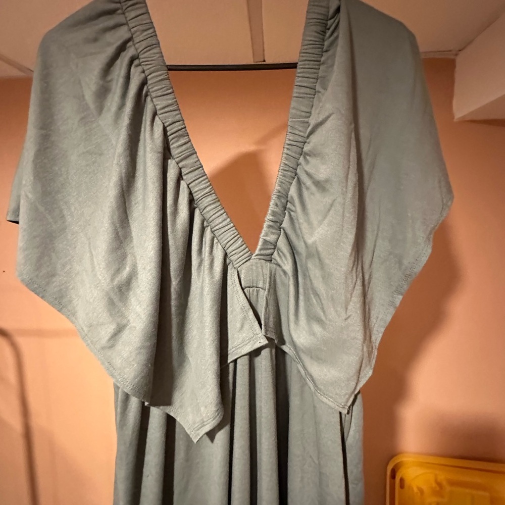 The Nest On Repeat Open Back Ruffle Jumpsuit - Picture 3 of 6